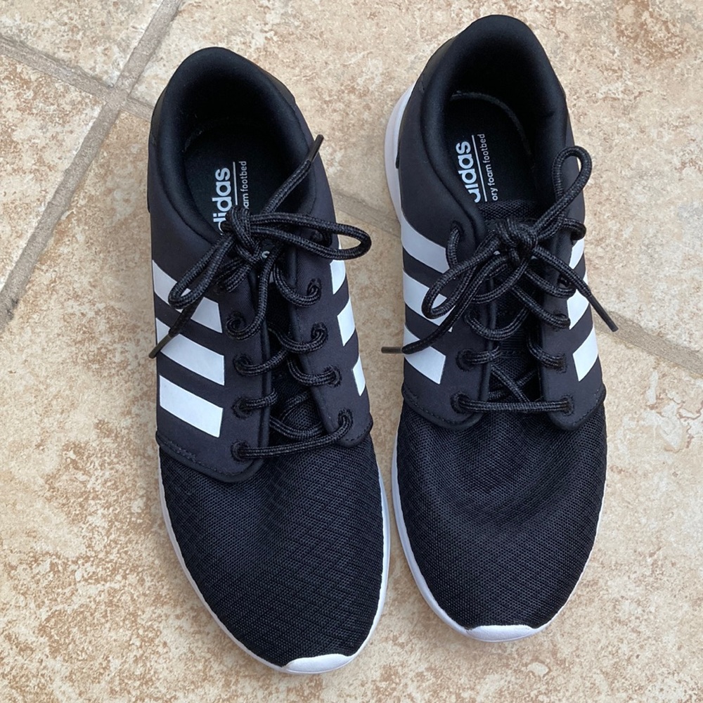 adidas Black and White Athletic Sneakers
